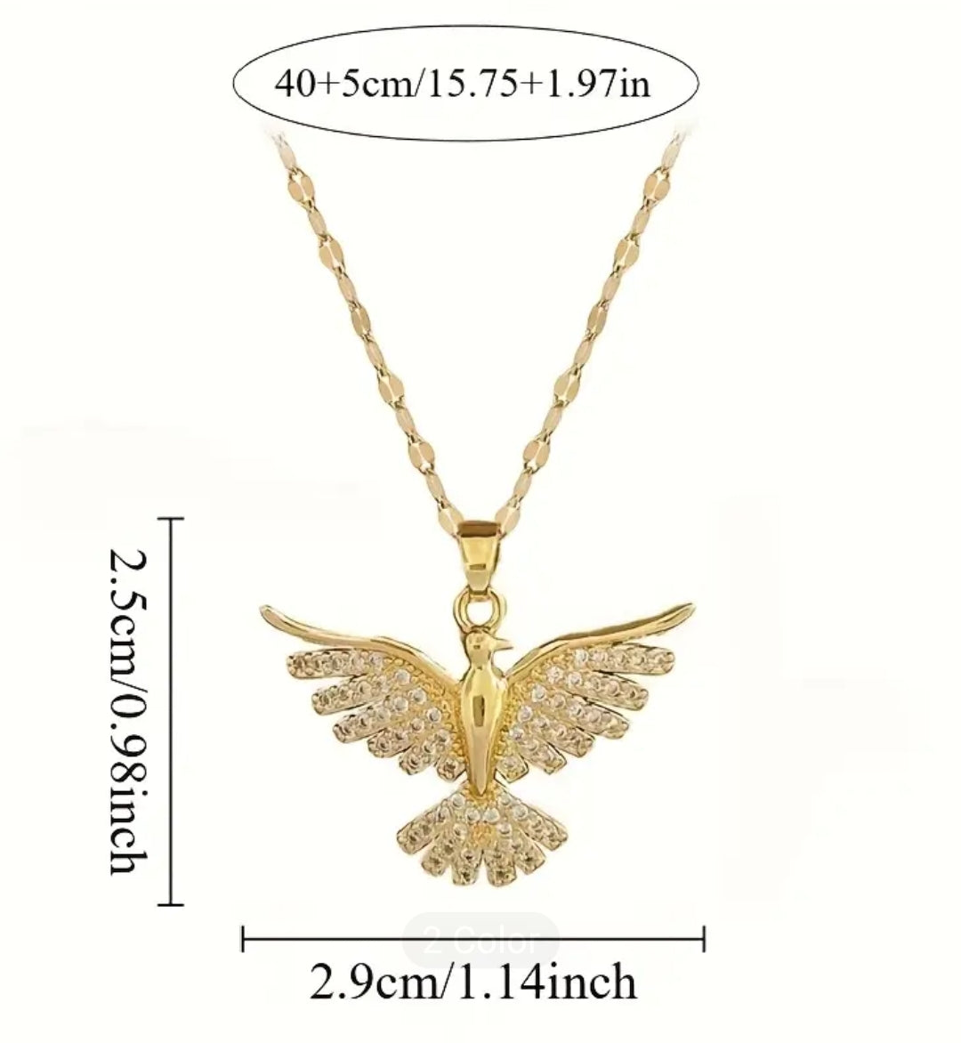 Collar en forma de fénix